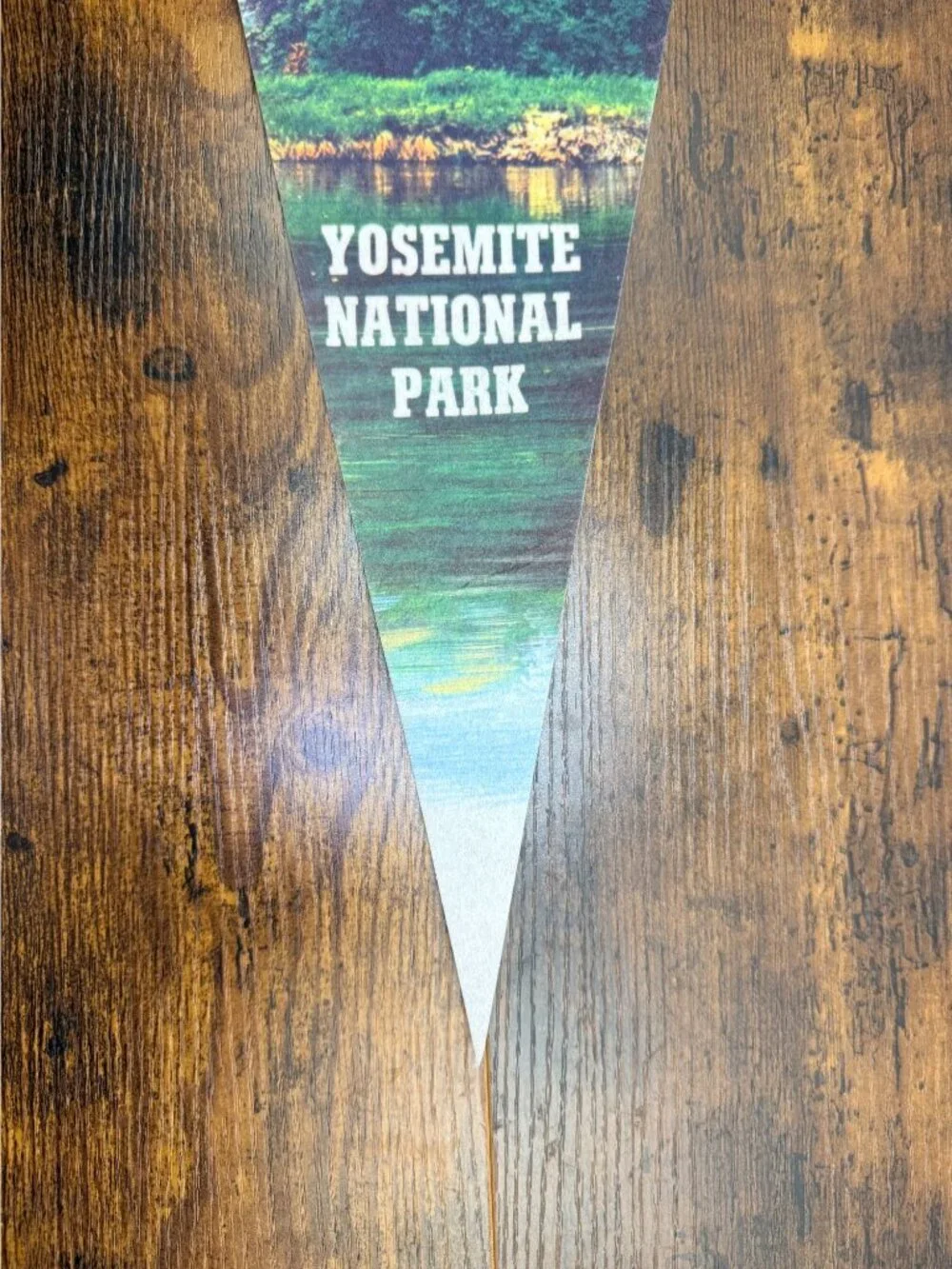 Yosemite National Park Pennant Banner With Scenic Waterfall Design 28.5 inches